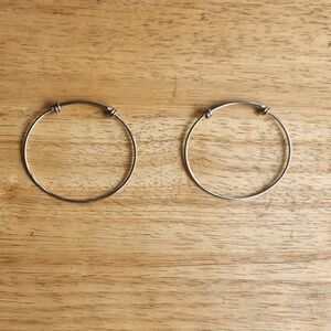 Set of 2 Silvertone Charm Bracelets